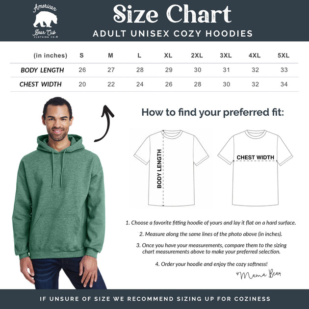 American size hoodies hotsell