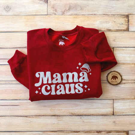 mama claus sweatshirt made in usa by american bear cub®