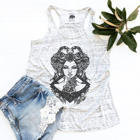 Scorpio Zodiac & Astrology flowy racerback tank tops